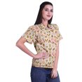 thumbnail image 3 of Moomaya Chemise à Manches Mi-Longues Imprimée pour Femmes, Col Boutonné, Haut Décontracté, 3 of 5