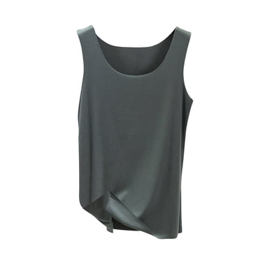 Yuyuzo Tank Tops for Women Sleeveless V Neck Pajamas Tops Soft Comfy Sleep Vest Solid Color Base Layer Undershirts