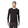 thumbnail image 3 of Mens Lightweight Baselayer Crew Top, Black., Size XXLarge, 3 of 4