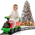 thumbnail image 2 of Gymax Train Électrique 6 V pour Enfants, Jouet de Train Motorisé avec Piste et 6 Roues, Vert, 2 of 10
