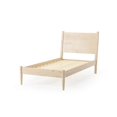 thumbnail image 2 of Pemberly Row Mid-Century Wood Twin Panel Bed Twin in Light Oak, 2 of 8