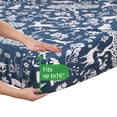 thumbnail image 4 of Gogreen 100% Cotton Christmas Sheet Set Queen Size, Christmas Classical, 3PC Set, Breathable Bed Sheet for Hot Sleeper and Night Sweats, Deep Pocket Up to 16 Inches, 4 of 8