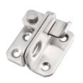thumbnail image 1 of Unique Bargains Flip Door Latch 201 Stainless Steel 45x40mm Gate Latch Left Open Hasp Sliding Lock with Padlock Hole, 1 of 4