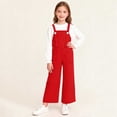 thumbnail image 2 of Children's Solid Color Pocket Jumpsuit, Mid Size Casual Overalls for Adults, Comfortable and Versatile, 2 of 8