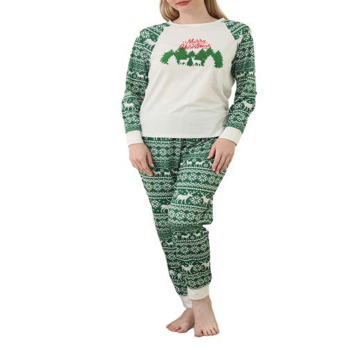 Opperiaya Vêtements de Nuit Parent-Enfant Xmas Col Rond Hauts Pantalons / Combinaison