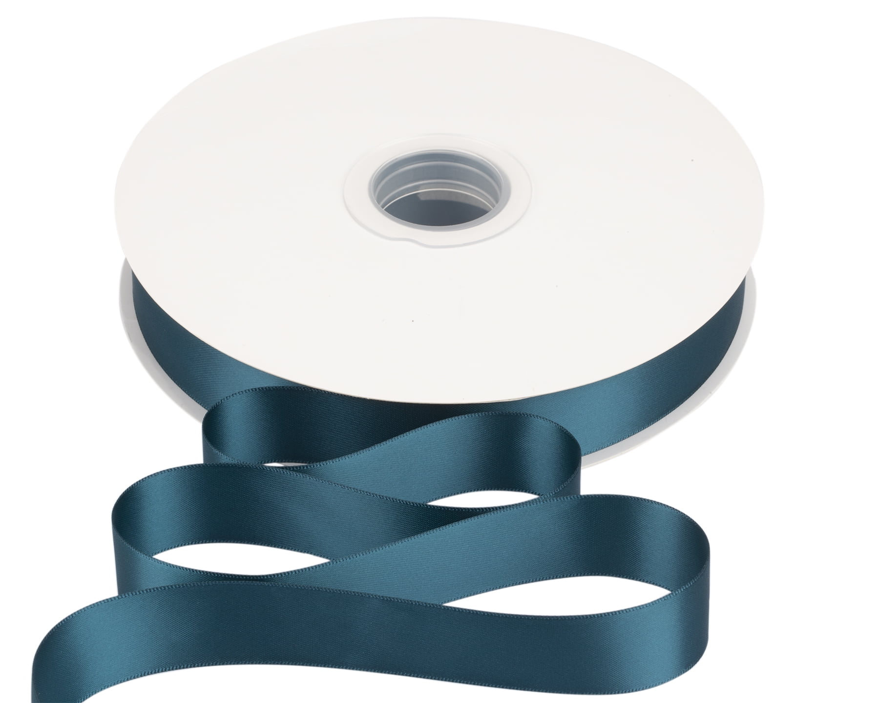 Joycrosso 1 Inch Teal Solid Satin Ribbon, 100 Yards Double Faced Satin for Gift Wrapping Floral Bouquets Wedding Party Decoration