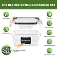 thumbnail image 2 of Stelive 56 pcs Food Storage Container Set, Leak Proof Lunch Boxes, BPA-Free Clear Plastic Storage Containers for Home & Kitchen Organization with Labels & Pen, 2 of 12