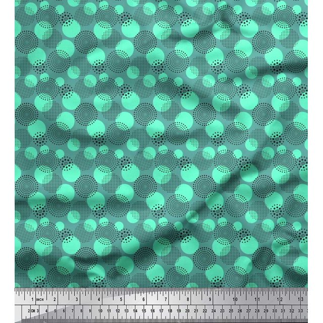 Soimoi Cotton Voile Fabric Dots Small Print Fabric by Yard 56 Inch Wide
