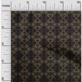 thumbnail image 1 of oneOone Silk Tabby Fabric Ethnic Geometric Flame Stitch Print Fabric BTY 42 Inch Wide, 1 of 4