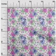 thumbnail image 2 of oneOone Cotton Poplin Medium Blue Fabric Asian Floral Sewing Craft Projects Fabric Prints By Yard 56 Inch Wide, 2 of 4