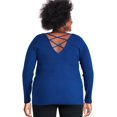thumbnail image 3 of George Women's Plus Criss-Cross Back Sweater, 3 of 6