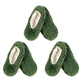 thumbnail image 1 of CHOK Adult Super Soft Warm Cozy Fuzzy Soft Touch Slippers Non-Slip Lined Socks  Assortment B  Medium 3 Pairs, 1 of 5