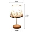 thumbnail image 3 of Birdeem Led Solid Wood Desk Lamp Stable Fabric Study Reading Lamp Suitable for Home Decoration Linen Plain Warm Night Light Indoor Lighting Desk Reading Lamp, 3 of 12