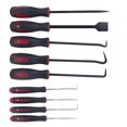 thumbnail image 1 of Crochet de Raclage, Plus Longue Longueur Retirant Ergonomique 9Pcs Crochet Kit Arbre en Acier Vanadium pour Joint, 1 of 8