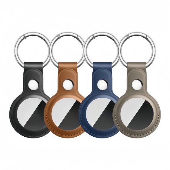 CNKOO Ensemble de 4 Porte-Clés Air Tag Étui Air Tag Bagage Air Tag Équipé de Pinces à Bagages en Métal et Anneaux de Clés pour Clés et Animaux de Compagnie. ZZZ