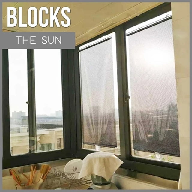RuiJiao Liquidation Curta Pare-Soleil Rétractable pour Vitre de Voiture Bébé Pare-Soleil Couverture Rouleau Rideau Visière