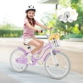 thumbnail image 2 of Prorider 20" Kids Bike with Height Adjustable Handlebar & Seat Hand Brake & Coaster Brake Purple, 2 of 8