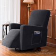 thumbnail image 2 of Subrtex Housse Extensible pour Fauteuil Inclinable 1 Pce, Housse Texturée à Carreaux avec Poches, 2 of 6