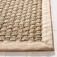 thumbnail image 4 of Safavieh Natural Fiber Collection NF114A Border Basketweave Seagrass Area Rug, 3' x 3' Square, Beige, 4 of 5