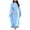 2-Blue, variant on Wijhcboe 2025 Fashion Satin Party Dress Hijab Girl Robe Abaya Muslim Women Hijab Sleeves for Women Elegant Solid Round Neck Hijab Dresses for Women Turkish Bat Sleeves Loose Maxi Dress Women Clothes