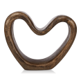 thumbnail image 1 of Bouclair Brown Decorative Mango Wood Heart, 1 of 5