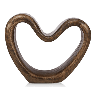 Bouclair Brown Decorative Mango Wood Heart