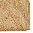 thumbnail image 3 of Juto Tapis Rond en Jute Tissé à la Main 100 % Naturel pour Salon, Entrée, Chambre, Chambre d'Enfant, Style Ferme, 8 Pi x 8 Pi, 3 of 9