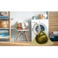 thumbnail image 2 of Ahgly Company Tapis d'Intérieur Lavable à la Machine, Carré, Transitionnel, Chêne Brun, Tapis de Zone, 6 Pieds Carré, 2 of 7