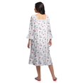 thumbnail image 3 of Moomaya Chemise de Nuit Évasée en Coton pour Femmes, 3 of 6