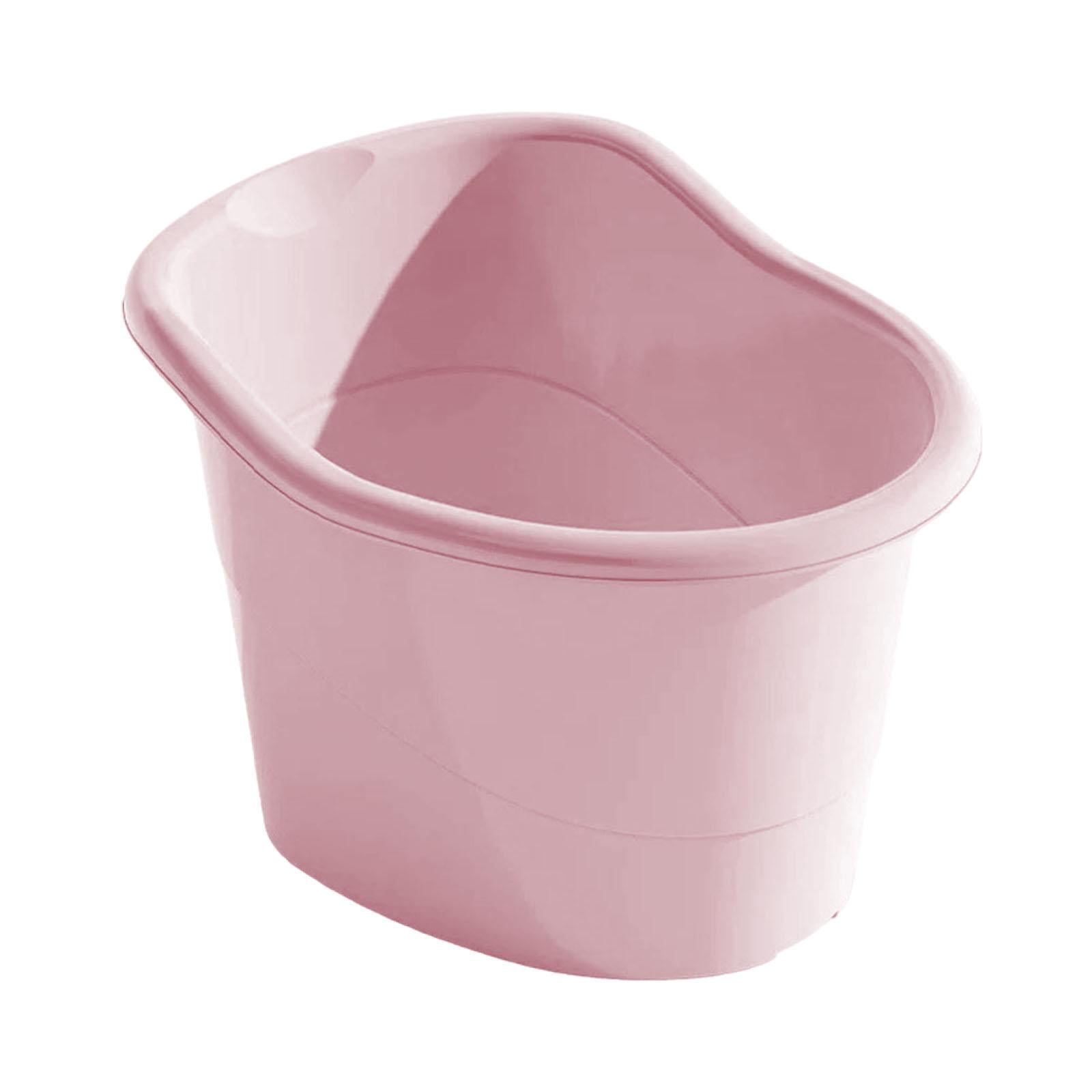 Lipstore Kids Bath Bucket Baby Shower Bucket Anti Slip Upright Bathing Seat Kids Bath Tub Sitting up for Gifts Boys and Girls Children Pink