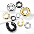 thumbnail image 4 of Solid 14k Gold Belly Button Ring 14 Gauge Navel Jewelry, 4 of 5