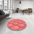 thumbnail image 4 of Ahgly Company Tapis Rectangulaire d'Intérieur Lavable en Machine Rouge Rubis Transitionnel, 3 Pieds x 5 Pieds, 4 of 7