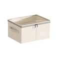 thumbnail image 2 of PUREKKI Visible Double Zipper Clothing Storage Box Household Thickening Storage Bag Wardrobe Large Storage Box, 2 of 6