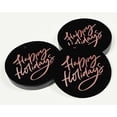 thumbnail image 3 of Inkdotpot Pack Of 100 Real Rose Gold Foil Paper Tags Happy Holiday Favor Hang Tags, 3 of 6
