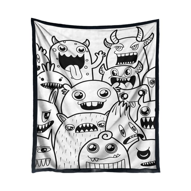 WUSUOWEI 1PC DIY Coloring Blanket,Color Your Own Blankets,Customizable Washable Colorings Blanket Kits,Coloring Mat,Creating Colorings Blankets for Adults,Art Activity Home Decoration