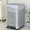 thumbnail image 3 of serony Washing Machine Cover Laundry Dryer Sunscreen Waterproof Dust Proof Protector Home Dorm Washroom Toilet Cloth Accessories Pink M, 3 of 7