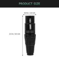 thumbnail image 3 of 6 Pcs Fiche XLR Remplacement Ligne de Microphone Fiches 3 Broches Femelle Mâle, 3 of 8