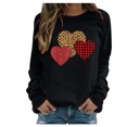 thumbnail image 1 of RKSTN Chandail pour Femmes Décontracté à Manches Longues Blouse à Imprimé de la Saint-Valentin Hauts Chandail Col Rond Coupe Ample Chandail, 1 of 3