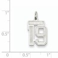 thumbnail image 2 of Pendentif Breloque en Argent Sterling 925 Numéro 19, 2 of 6