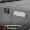 thumbnail image 2 of Bare Home Drap-Housse Ultra Doux - Poches Latérales Doubles - Premium 1800 Collection - Poche Profonde - Lit Simple, Gris, 2 of 7
