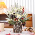 thumbnail image 1 of SuoKom Newest Artificial Mini Christmas Trees Prelit- Indoor Christmas Decorations with Lights, Small Xmas Trees Include Berry/Pinecone, Tabletop Christmas Decor, 1 of 6