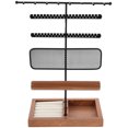 thumbnail image 2 of Jewelry Storage Organizer Stand with Wood Base Jewelry Display Stand Jewelry Holder, 2 of 8