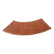 Bath Rug Shower Bath Mat Curved Bath Mat Bathroom Anti Slip Mat for Tub Bathroom Brown