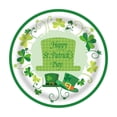 thumbnail image 1 of Green St Patricks Day Themed Decorative Plates Shamrocks Disposable Paper Plates Set Of 16 For Holiday Party Decorations Green Free Size, 1 of 6