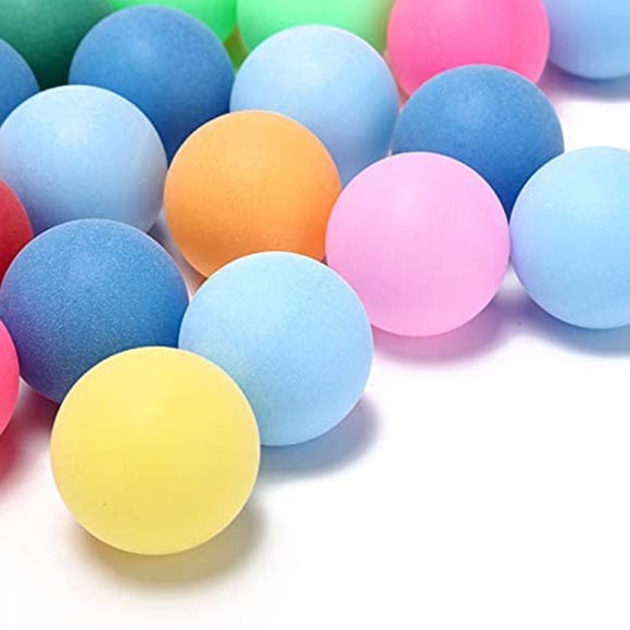 25 Piece Colored Ping Pong Balls 40Mm Fun Sports Table Tennis Practice Match Standard Recreational Multi Color Bulk Pack Game Party Entertainment Activity Plastic Set Multicolor #QOC82
