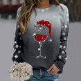 thumbnail image 2 of Chandail Ample à Manches Longues pour Femmes avec Imprimé « Merry Noël », Col Rond, Chandail en Molleton, Grande Veste pour Femmes, Coupe Ajustée, Chandail à Enfiler, Hauts, Chandails en Molleton, Chandails Décontractés à Manches Longues, Chandails d'Entraînement, Blouse Ample, 2 of 8