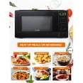 thumbnail image 4 of Commercial Chef 1.1 Cu Ft Microwave with 10 Power Levels, Small Microwave with Push Button, 1000W Countertop Microwave, 4 of 7