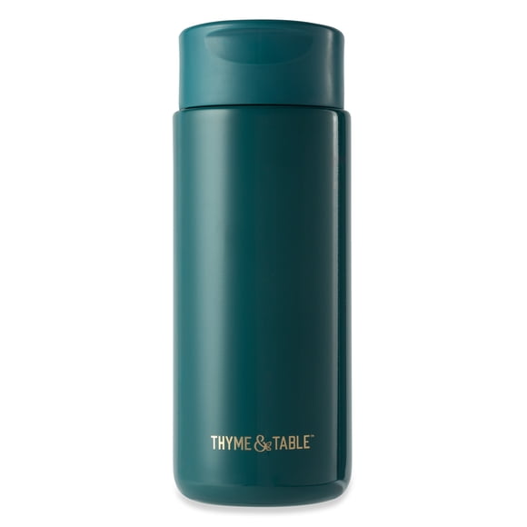 Thyme & Table Double Wall Insulated Stainless Steel Coffee Tumbler, 22oz Travel Mug, Teal