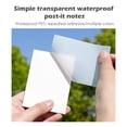 thumbnail image 1 of Liquidation! Note Adhésive Transparent Notes Adhésives Claires Notes Adhésives Imperméables pour Étudiants & Maison 50 Pcs S Multicolore, 1 of 3