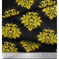 thumbnail image 2 of Soimoi Rayon Fabric Seamless Baroque Damask Print Fabric by Yard 56 Inch Wide, 2 of 3